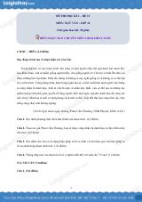 Đề số 12 - Đề kiểm tra học kì 1 - Ngữ văn 12